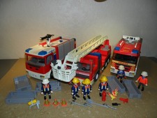 PLAYMOBIL LARGE FIRE ENGINE JOB LOT See Description(Figures,Ladder Unit,Trucks) 