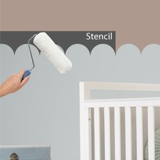 Scallop Edge Adhesive Stencil