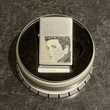 Elvis Presley Zippo Lighter STARS OF HOLLYWOOD Chrome Collectible 