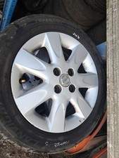 Nissan Micra K13 2014 15in alloy wheel And Tyre 175 60 15 D#Ju6