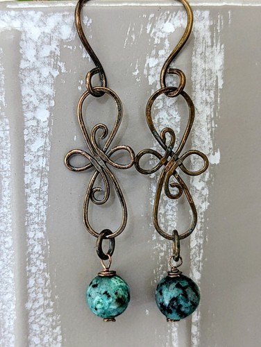 Handcrafted oxidised copper - handcrafted,