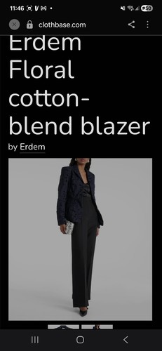 Erdem beautiful navy cotton - beautiful,