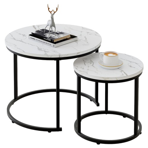 Round nesting coffee - nesting, table