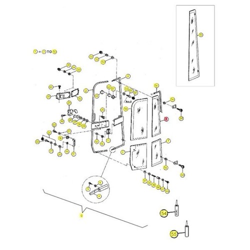 Yanmar mini digger door - yanmar,