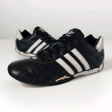 Adidas Adi Racer Goodyear Trainers Size UK 9 Black Leather Low (G16082) 2014