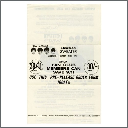 The beatles fan club weldons - the,