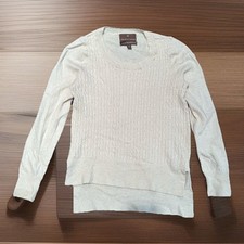 Fenn Wright Manson 100% Merino Wool Off White sweater Pullover Knit Size M