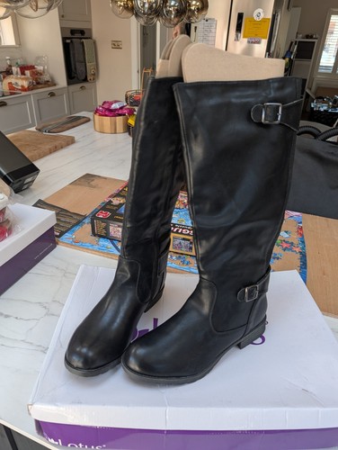 Ladies black leather - pu,