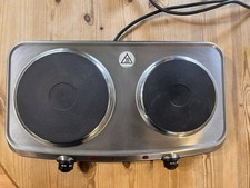 Russell Hobbs 15199 Two Plate 1500W Electric  Mini Hob - Silver