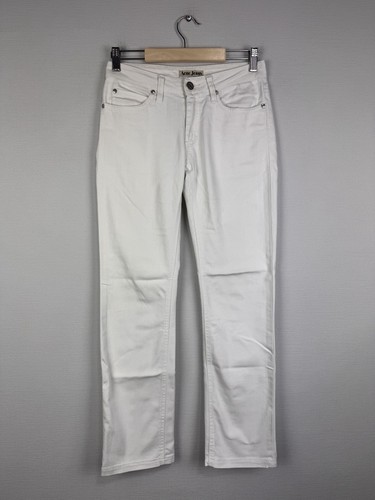 Acne jeans white denim slim - denim,