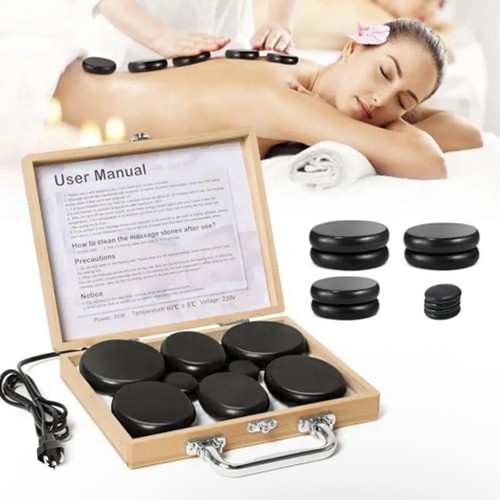 Hot stone massage kit - hot, with