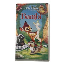 Disney Bambi VHS Video Tape Walt Disney Classics Vintage Family Film