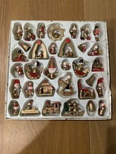 33 Fantastic Vintage Wooden Christmas Tree Decorations In Great Condition 