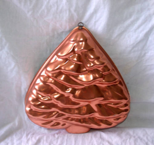 Copper colored christmas tree - copper,