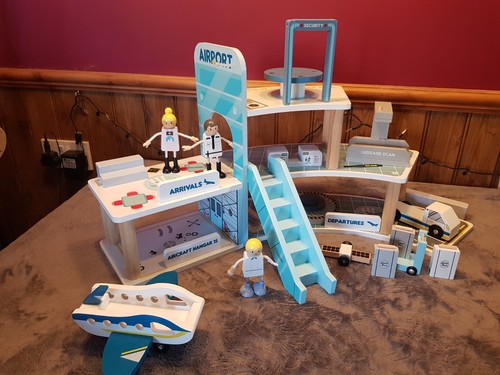 Little town wooden airport - town,