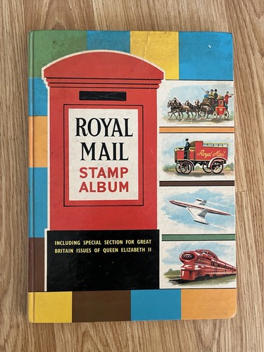 Old royal mail stamp album - old,