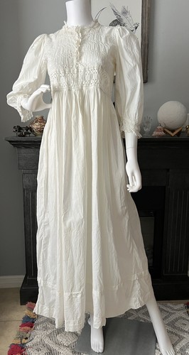 Vintage antique white cotton - vintage,