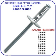 POP RIVETS LARGE FLANGE