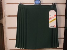 GIRLS PLEATED BROWN TRUTEX