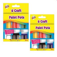2 Pack X 6 Craft Paint Pot 20