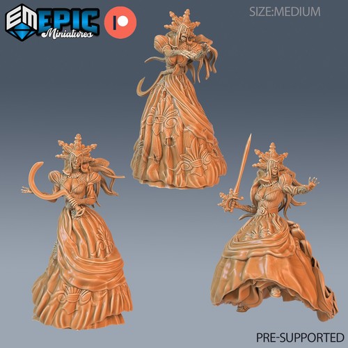 Dark bride 28mm dnd miniature - bride,