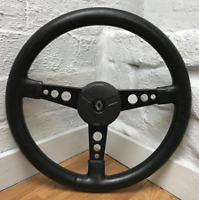 Genuine Renault 5 Gordini Alpine Turbo 2 365mm leather steering wheel. RARE!  7D