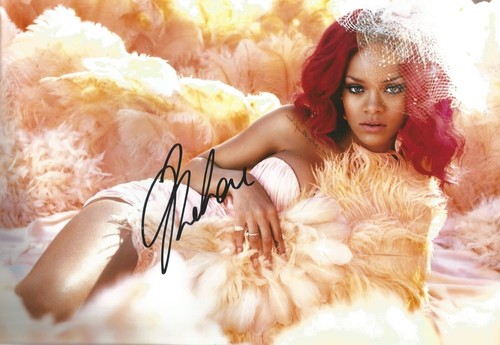 Rihanna signed photograph - signed,