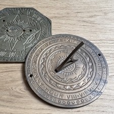 Vintage Brass Sundial & Base