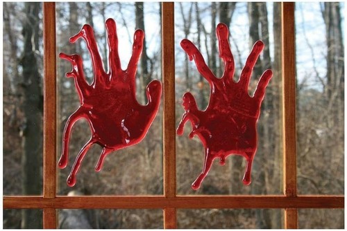Pack halloween bloody hands - bloody,