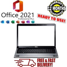Dell Studio 1749 17.3" Inch Win 10 Office i5 8GB RAM 256GB SSD Cheap BIG Laptop