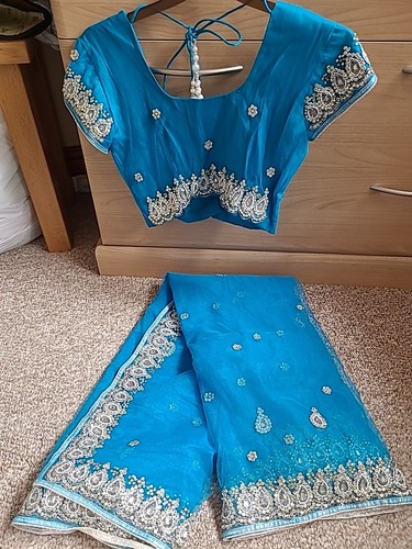Blue with silver - blue, silver/light