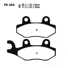 EBC Brake Pads Sintered SFA228HH Fits Peugeot Vivacity 125 2011-2016