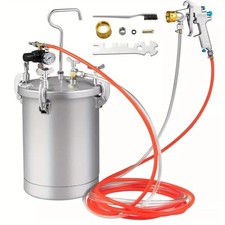 Costway 15L Paint Tank Pressure Paint Pot Adjusting Spray Range Spray Gun Outfit