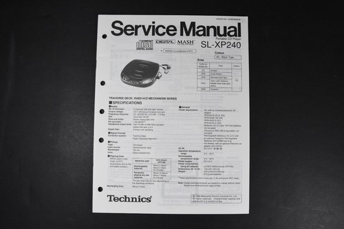 Technics xp240 portable cd - sl-xp240,