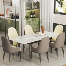 2X Leather Dining Chairs