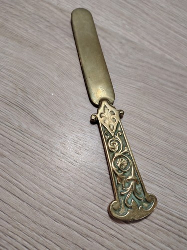 Vintage brass letter - vintage, opener