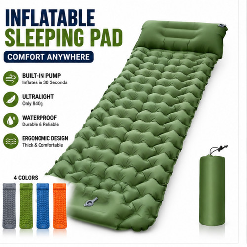Inflatable mat camping - mat,