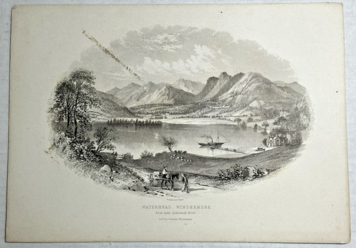 Antique engraving waterhead - engraving,