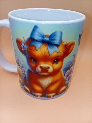 Cute highland cow mug - highland, 11oz