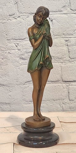 Bronze art deco - deco, girl