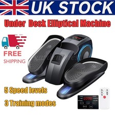 Under Desk Elliptical Machine Compact Leg Foot Pedal Exerciser Trainer  w/Remote