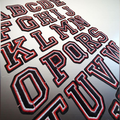 Retro letter patch patches - letter,