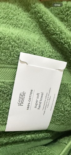Super soft green hand - hand, towel