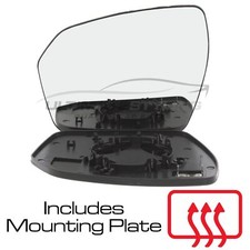 Wing Mirror Glass Range Rover Evoque L538 2011-2015 Heated Convex Passenger Side