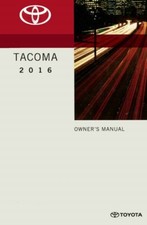 2016 Toyota Tacoma Owners Manual User Guide