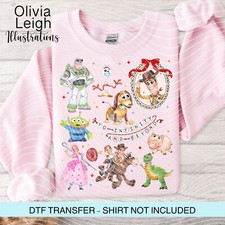 Disney Toy Story Dtf Transfer Iron On Childrens  T-shirt Clothing