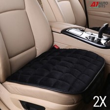 2X Black Car Seat Cover Mat Protector Non Slip Mat Pad Chair Cushion Soft Square