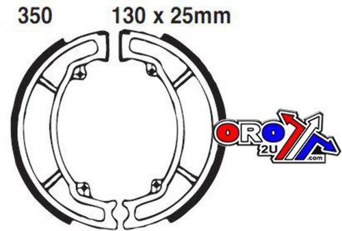 Ebc brake shoes h350 - h350,