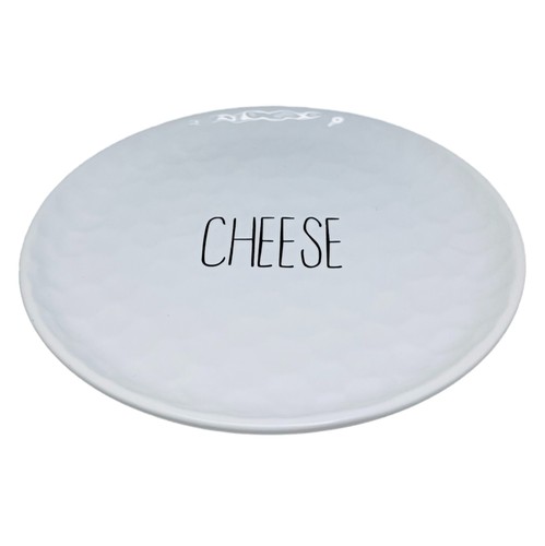 Cheese plate white dimple - plate,