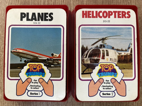 Vintage 1970 top trumps game - vintage,
